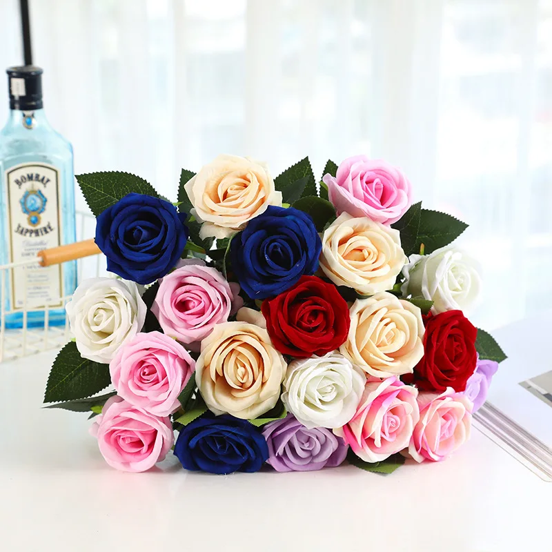 

3 шт., декоративные розы для украшения гостиной, Дня Святого Валентина