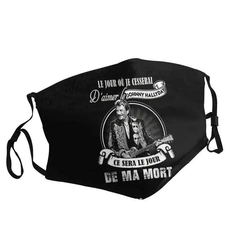 

Неодноразовая маска на рот Джонни Хелли, французская певица, маска из тяжелого металла, Пылезащитная маска, респиратор, маска