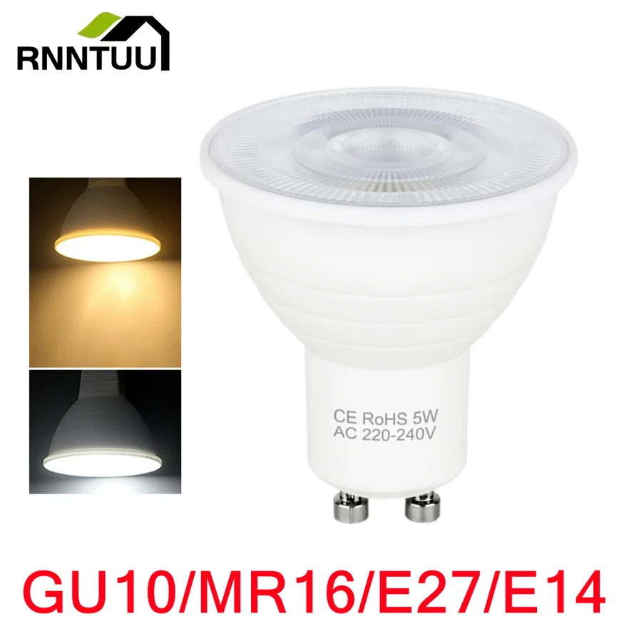 

MR16 GU10 E27 E14 Lampada LED Bulb 5W/ 7W 220V Bombilla LED Lamp Spotlight Lampara LED Spot Light 120 degree Cold/Warm white