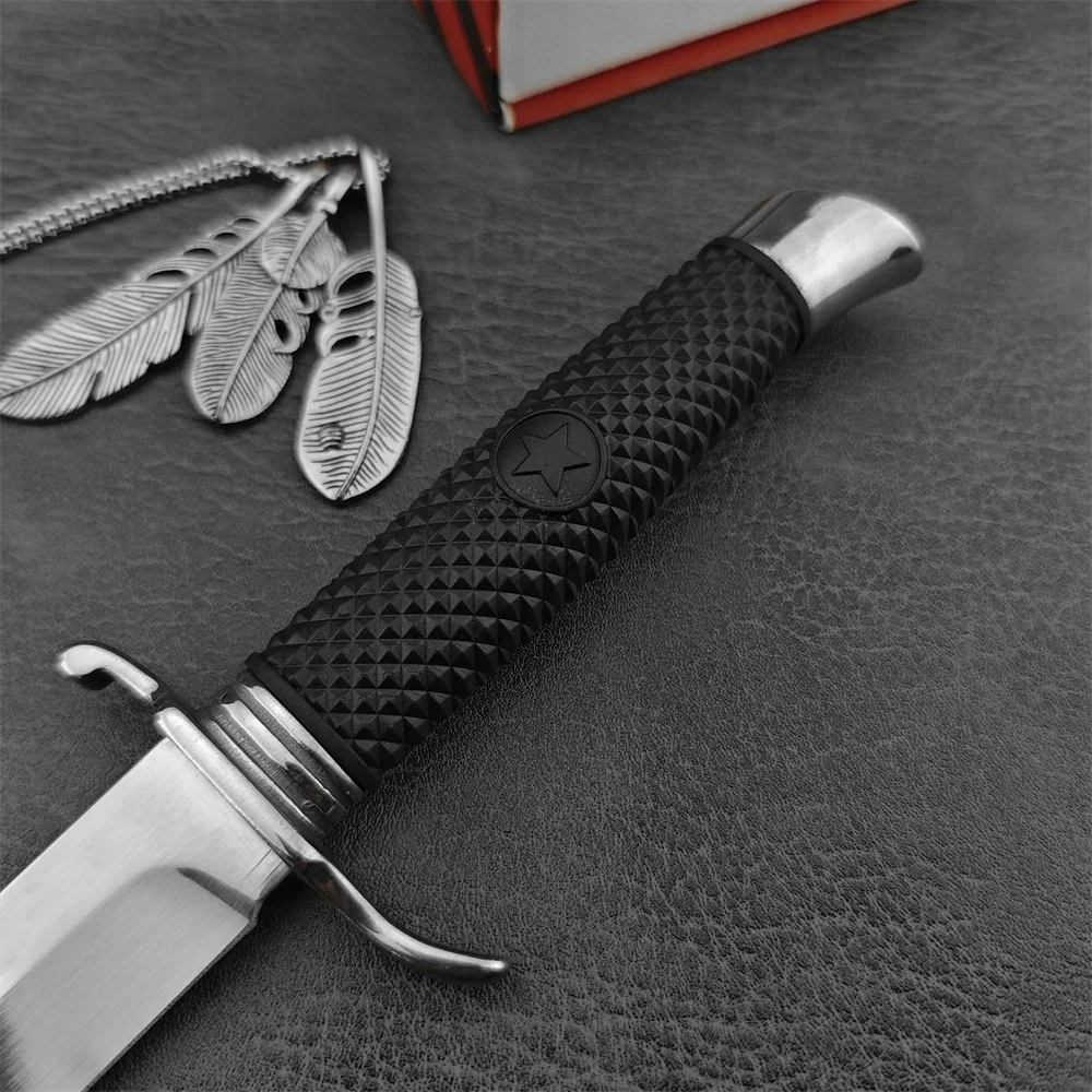 Тактический Боевой Нож С Фиксированным Лезвием В Стиле NKVD Военный Дизайн 440C