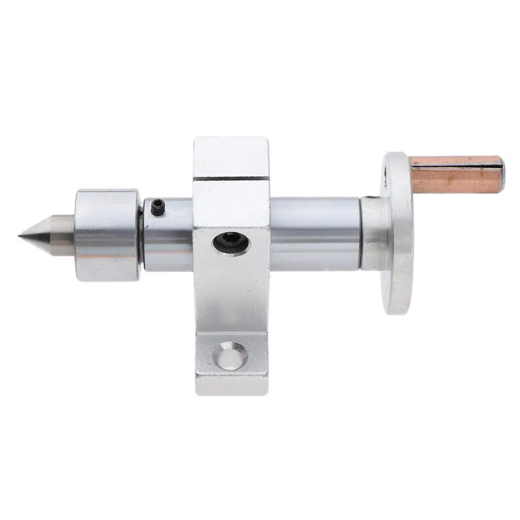 Серебряный регулируемый двойной подшипник живой центр вращающийся DIY аксессуары