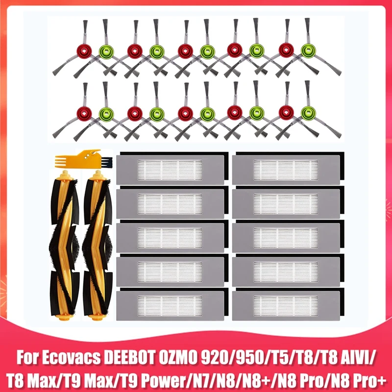 

HOT!Replacement Parts For Ecovacs DEEBOT OZMO T9 Max T9 Power T8 AIVI T8 Max T9 T8 T5 N7 N8 Robot Vacuum Cleaner Accessories