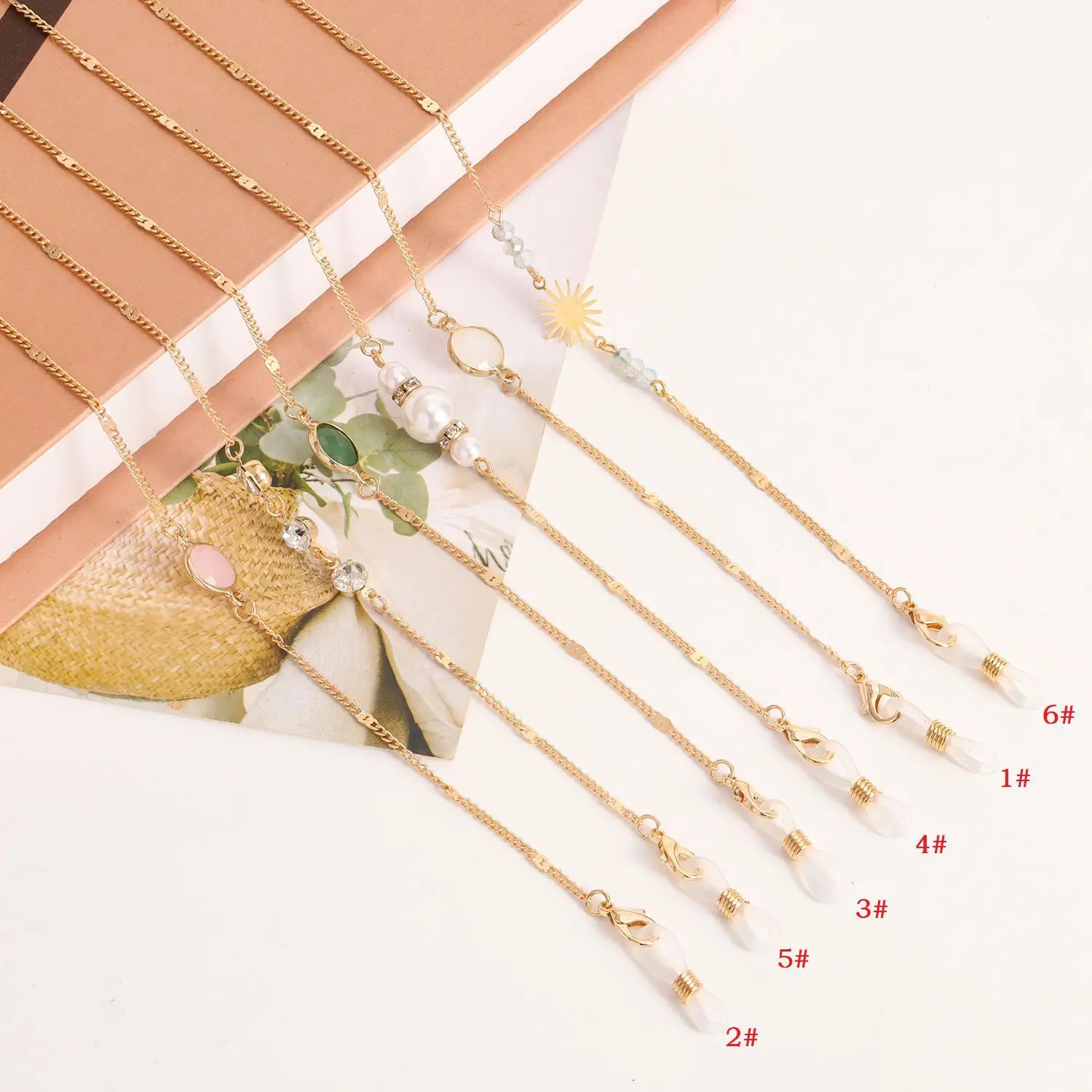 

2022 trend fashion noble elegant simple atmosphere non-slip mask mask glasses chain metal hanging chain jewelry H39