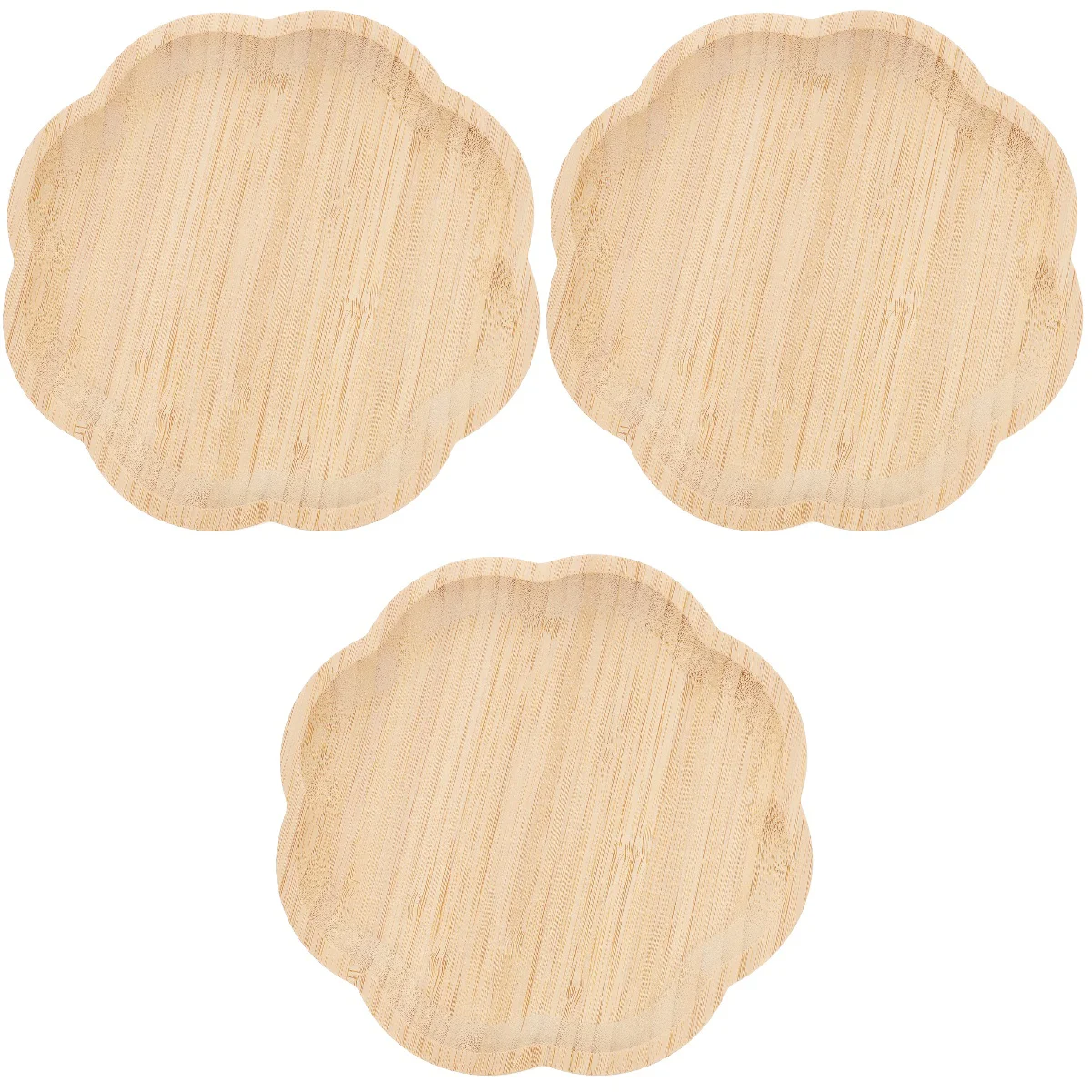 

3pcs Home Storage Tray Storage Plate Fruit Tray Snack Plate Home