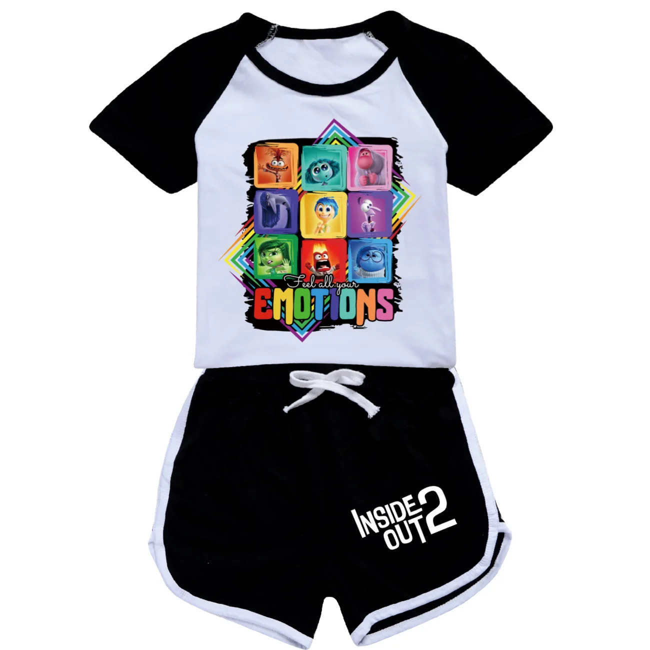 2 шт. пижамный комплект с изображением героев фильмов летняя детская футболка