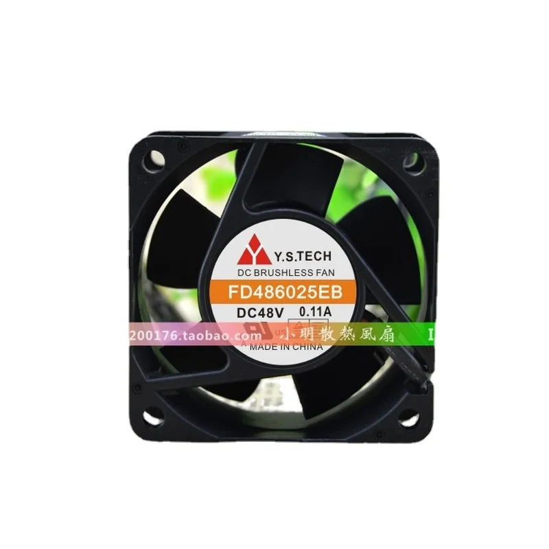 Новый вентилятор охлаждения процессора Y.S.TECH FD486025EB 48В 0.11A Компьютерный Вентилятор охлаждения 6025 6 см 60*60*25 мм