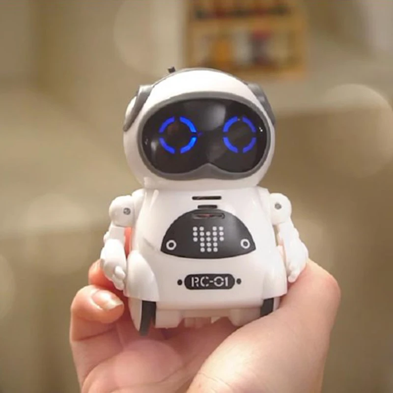 Spanish 939A Pocket Robot Talking Interactive Dialogue Speech Recognition Record Singing Dancing Telling Story Boy Girl RC Toys