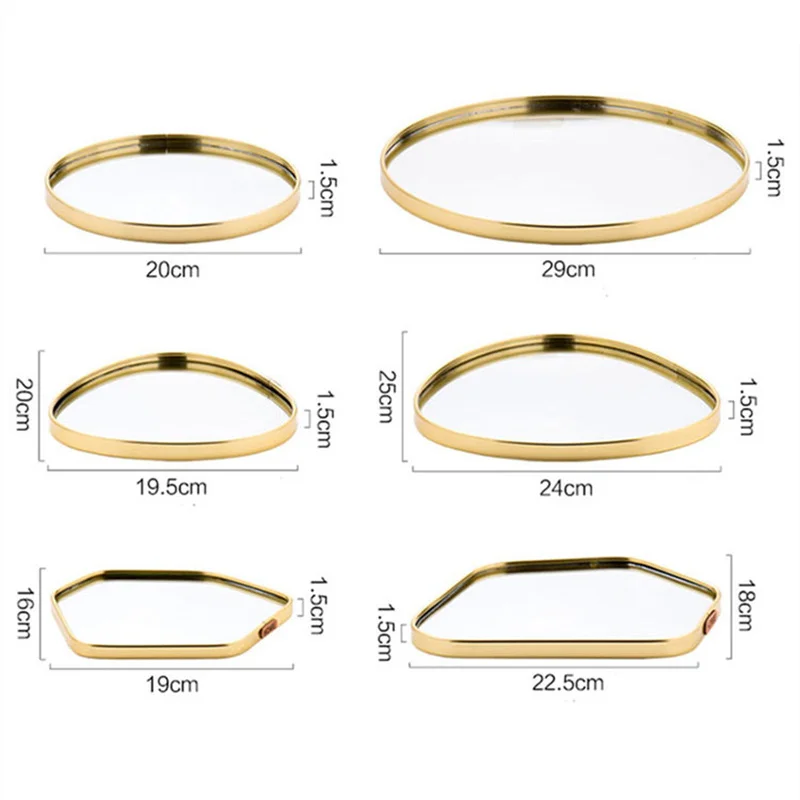 Роскошная металлическая стеклянная тарелка в скандинавском стисветильник