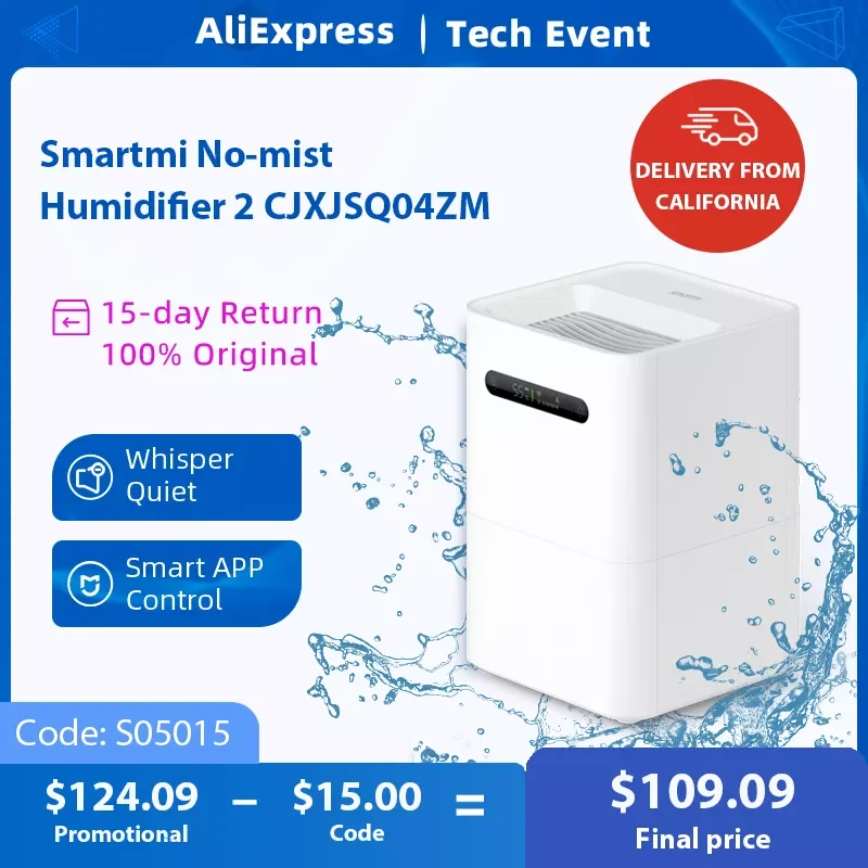 

Smartmi Air Humidifier For Home White CJXJSQ02ZM/CJXJSQ04ZM Mist-Free Evaporative Humidificador House Appliances