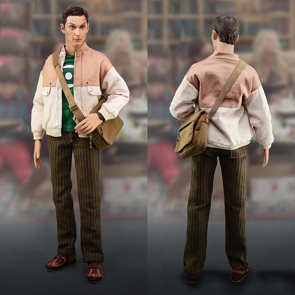 

In Stock BBK006 1/6 Scale Full Set Collectible Gifted Scientist Sheldon Lee Cooper Jim Parsons 12'' Action Figure Model For Fans