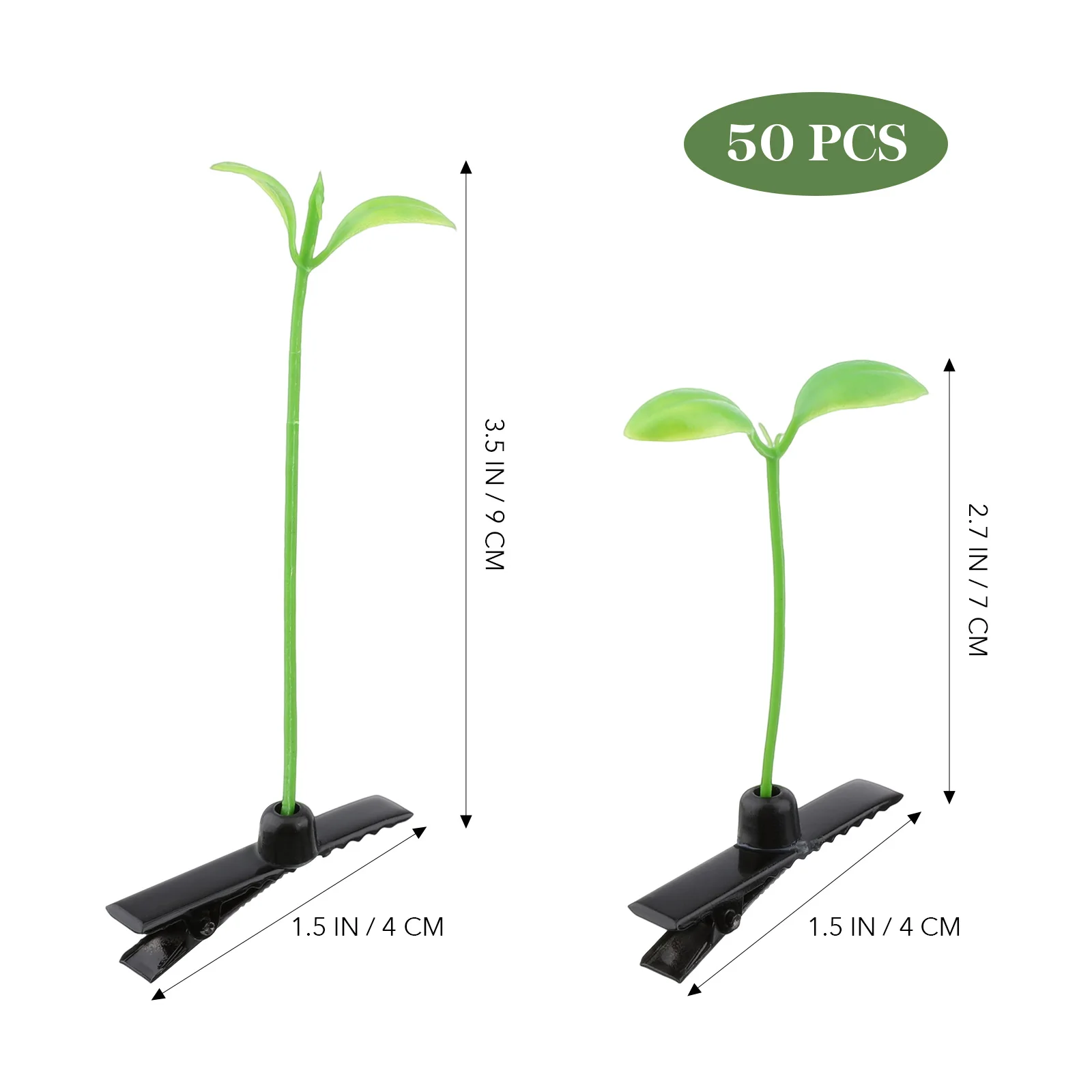 50 шт. заколки для волос в виде растений