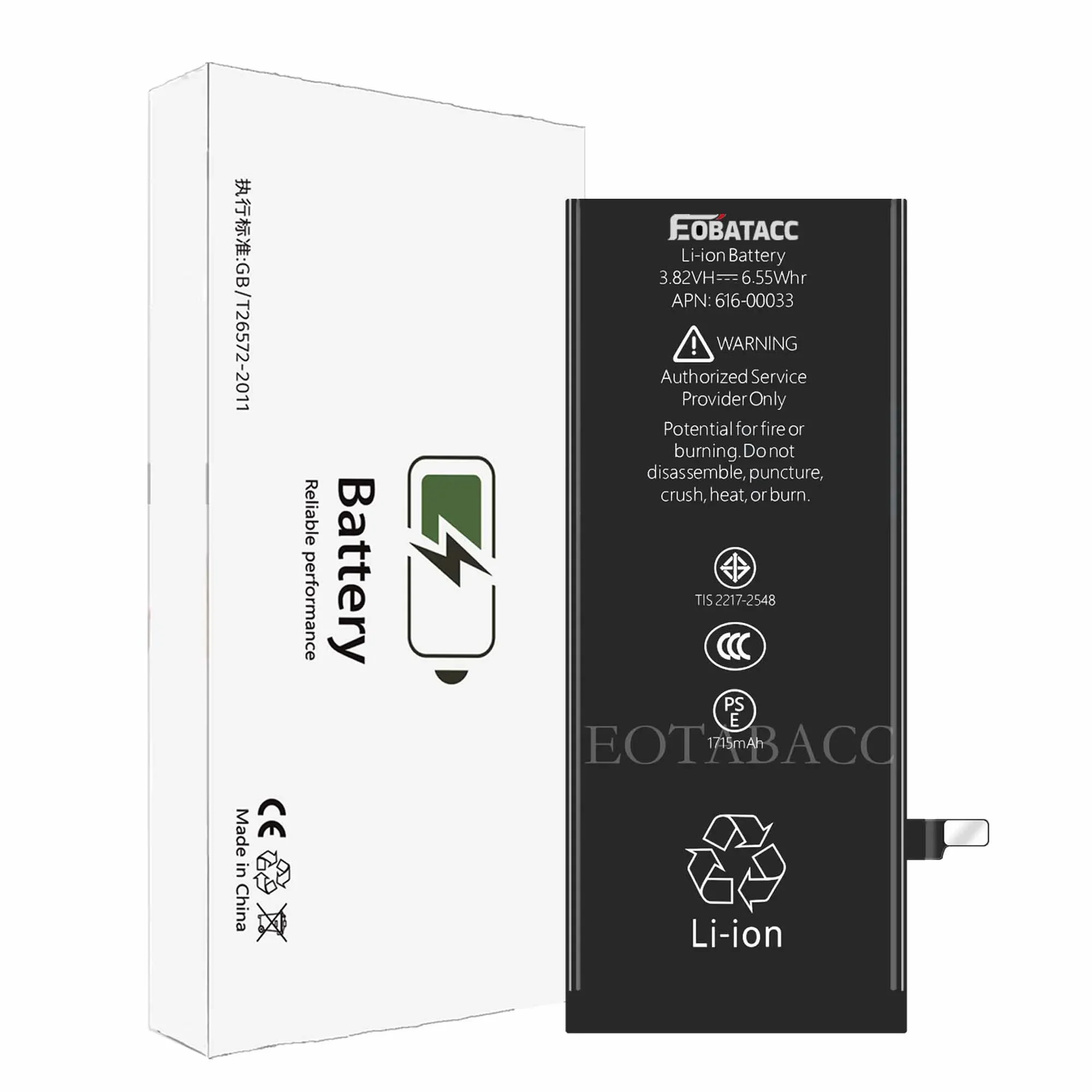 EOTABACC Высокое качество 100% оригинальный аккумулятор для iPhone 6S A1633/A1688/A1691/A1770