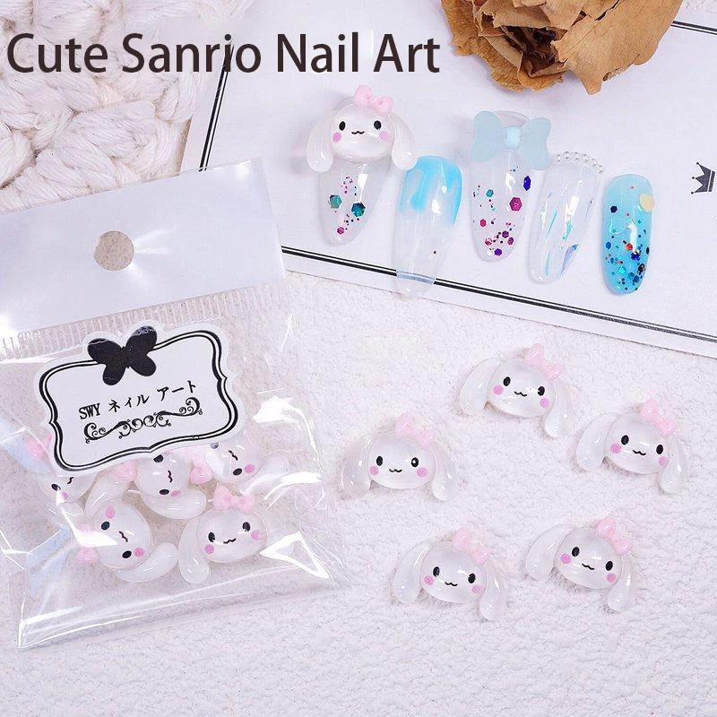 

Набор из десяти милых ногтевых принадлежностей Sanrios, милая курomi My Melody Cinnamoroll Hello Kt, аксессуары, игрушки для девочек, подарок