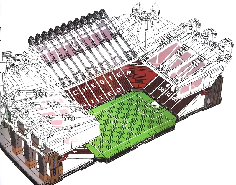 10272 Старый Траффорд Манчестер 3908 шт. Creator City Street View модель строительные блоки