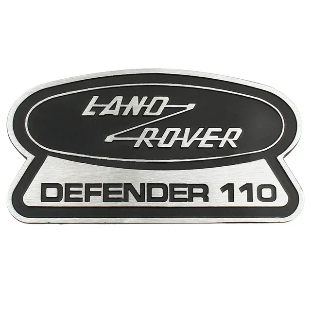

Автомобильный боковой значок из сплава, наклейка на задний багажник, передняя решетка, эмблема, аксессуары для Land Rover DEFENDER 110, украшение с логотипом