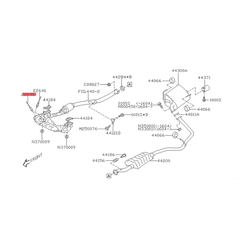 Автомобильный датчик кислорода O2 22690-AA990 22690AA990 для Subaru Forester Outback Impreza 2012-2018 зонд