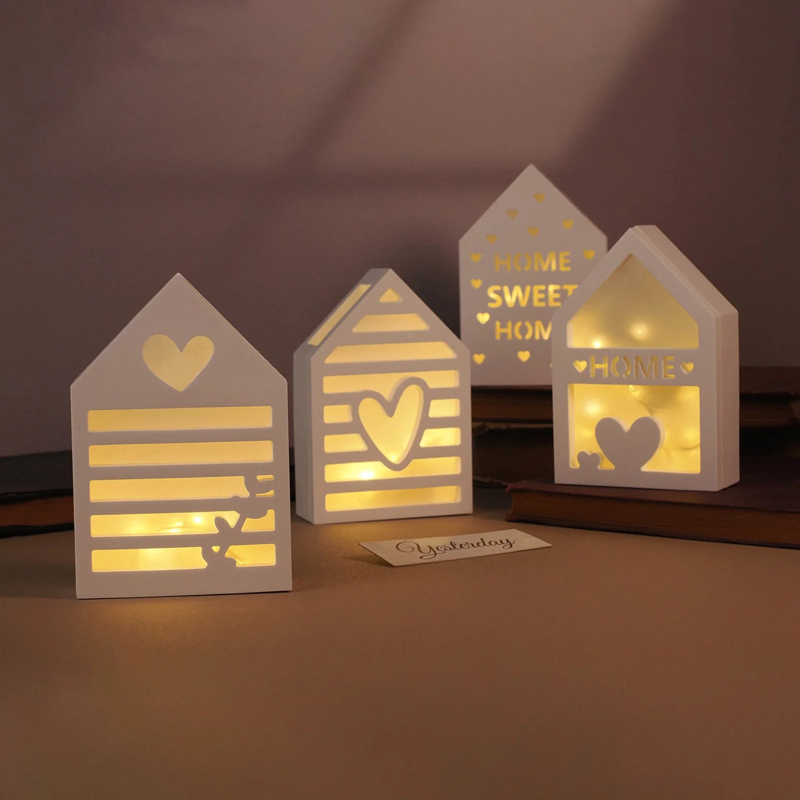 3D полая силиконовая форма для дома сделай сам украшения любви освещения