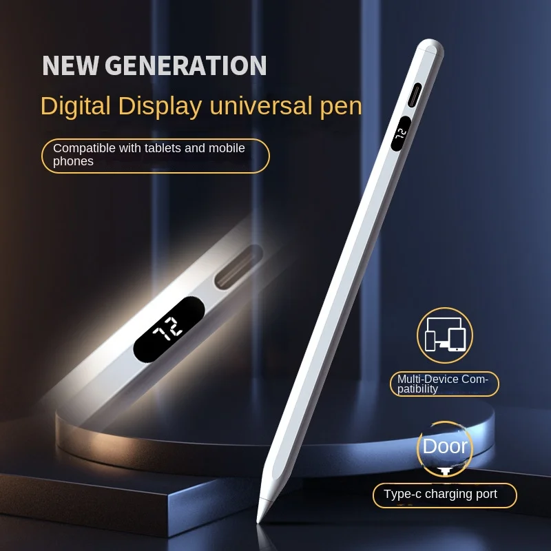 Aieach A13 Universal Stylus Pen For Tablet Phone Android IOS Touch Pen For iPad Pencil Apple Pencil 2 With Digital Power Display