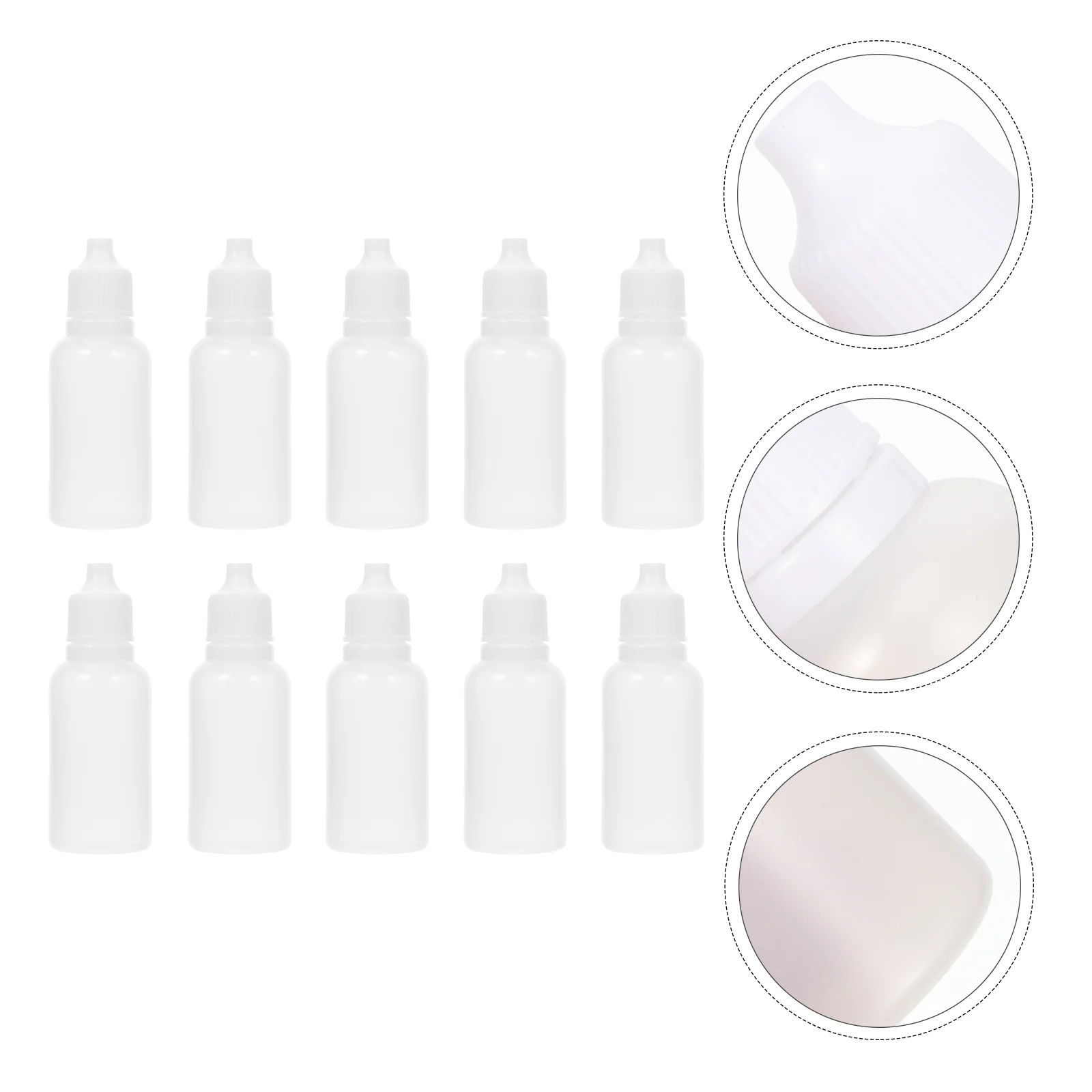 

Dropper Bottle Eye Liquid Bottles Refillable Empty Mini Oil Container Essential Squeeze Containers Squirt Sample Dispenser Drops