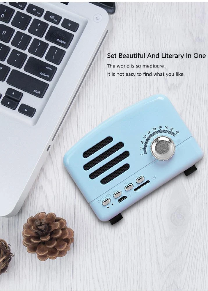 Портативная Bluetooth-Колонка в стиле ретро классический музыкальный плеер