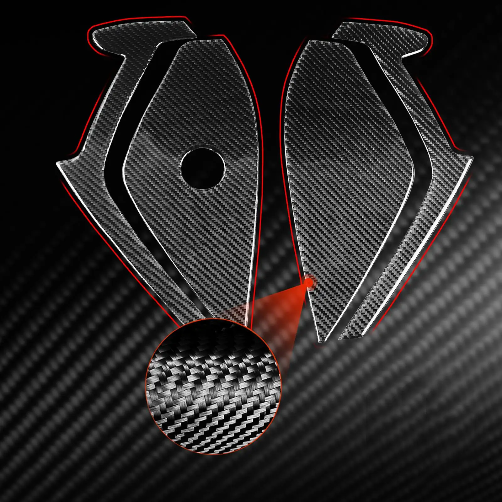 

4Pcs Vehicle Car Door Crash Panel Cover Trim Carbon Fiber for Gr A90