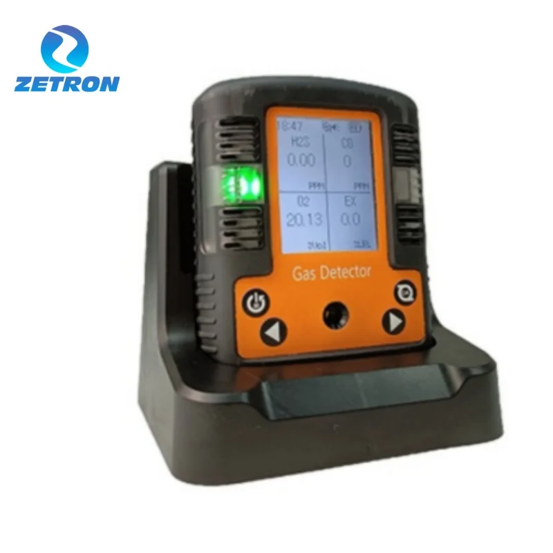 Ручной датчик утечки газа Zetron MS104K-M h2s Газовая сигнализация Аммиак Токсик 4 в 1