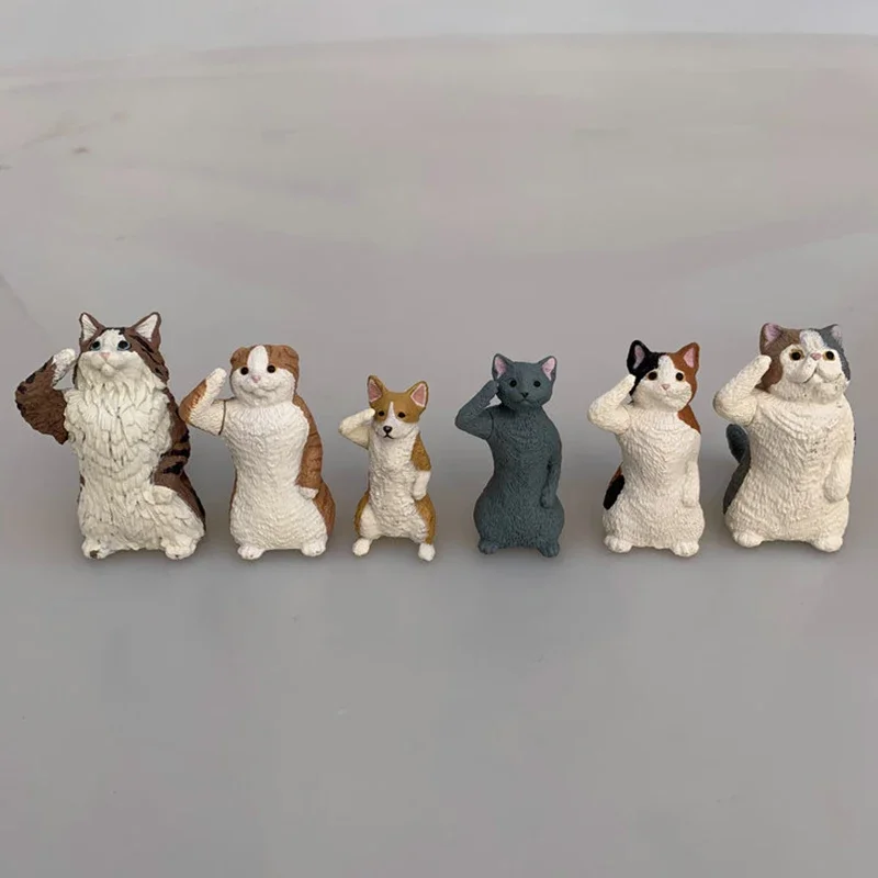 Экшн-фигурка из серии животных Salute кошка-Табби складная модель кошки оранжевая