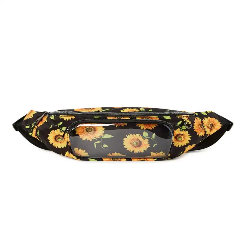 Waist Bag Luxurious Luxurious Women's Hands-Free Aqua Spa-Checker Print Fanny Pack Waist Bag: Comfortable & Stylish for Everyday