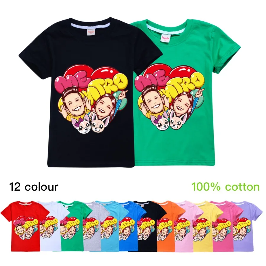 

New Summer Children Short Sleeves T-Shirts For Boys Girls Cartoon Me Contro Te Print Cotton T Shirts Kids Christmas Baby Top Tee