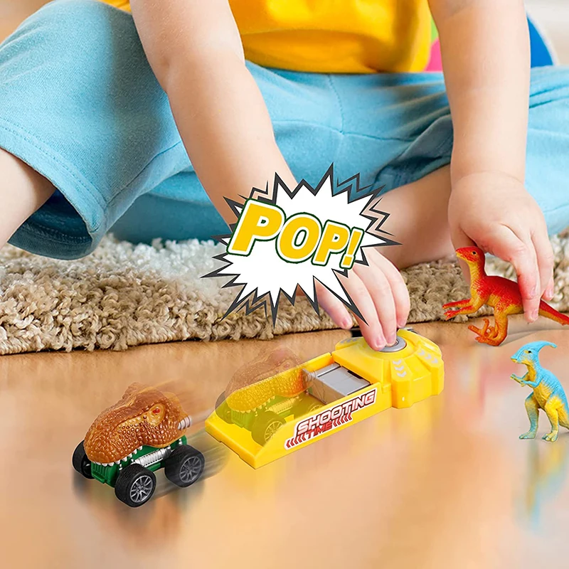 

Dinosaur Toy Truck - Perfect Birthday Gift for Kids Pull Back Vehicles for Endless Fun