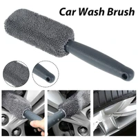 1pc car wheel cleaning brush tool tire washing clean soft bristle cleaner 28 x 5 cm brush easy to cleaning rims spokes wheel