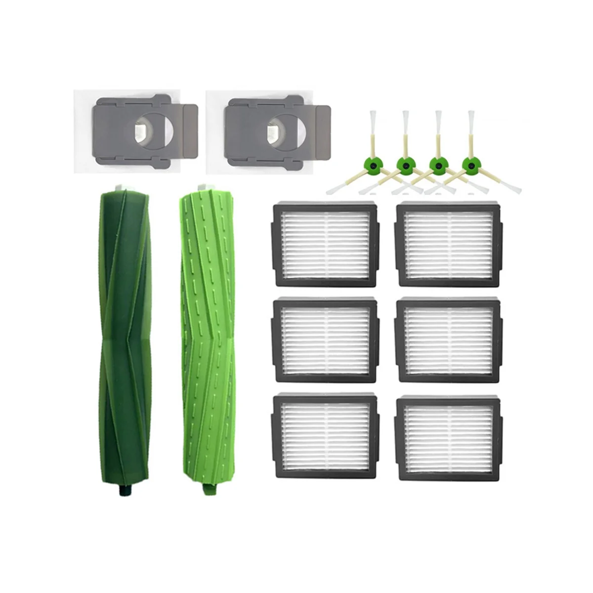 

Main Side Brush Dust Bag Hepa Filter for iRobot Roomba J7 7150/J7 Plus 7550 Robot Vacuum Cleaner Replacement Kit Part