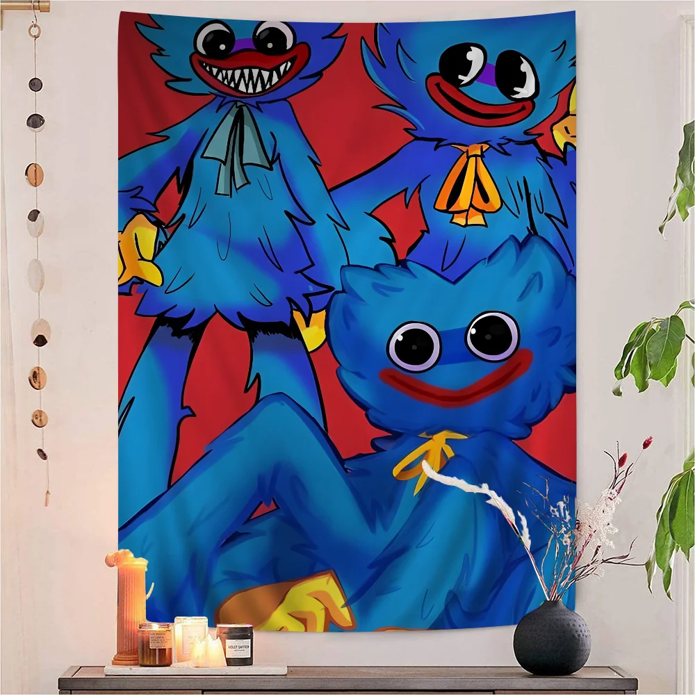 H-Huggys мультфильм W-uggy большой настенный гобелен с принтом висит Таро хиппи