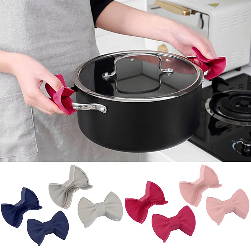 

2 шт., силиконовые зажимы для кухонных кастрюль