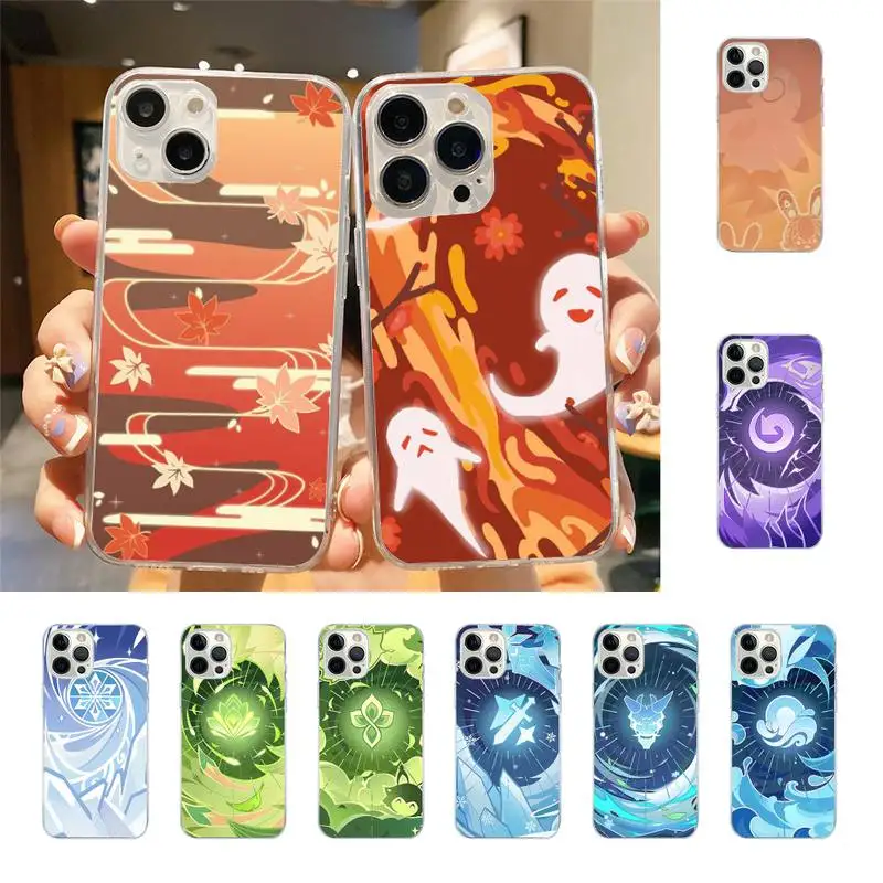 

Genshin Impact Logo Phone Case For Iphone 7 8 Plus X Xr Xs 11 12 13 Se2020 Mini Mobile Iphones 14 Pro Max Case