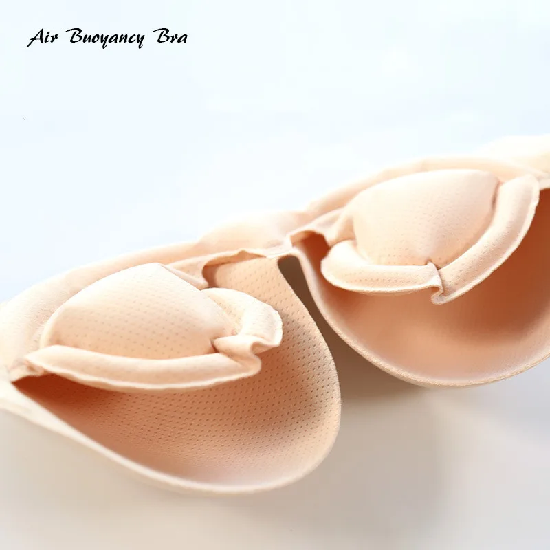 Sexy Women Inflatable Bra Invisible Bra Traceless Gathered Thickened Bra Wedding Dress Underwear Gathered Intimates Deep V Bra