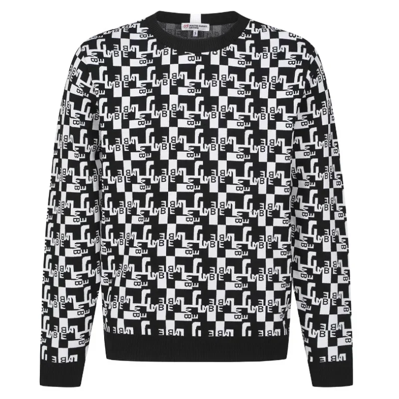 Осень и зима новый мужской вязаный свитер модный приталенный топ пуловер с