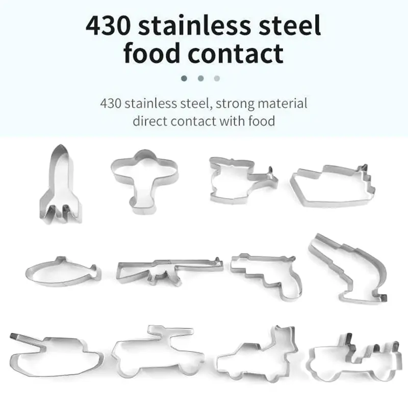 

1 Набор, форма для выпечки печенья в стиле милитари