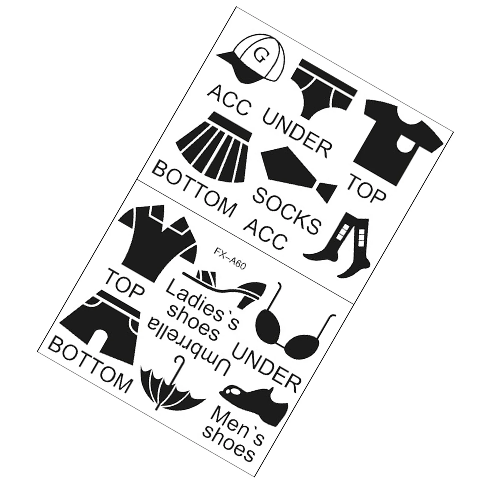 

Стикеры для одежды, наклейки, съемный шкаф, наклейки на стену, одежда, классификация, Декор, креативная спасательная этикетка, виниловые Сти...