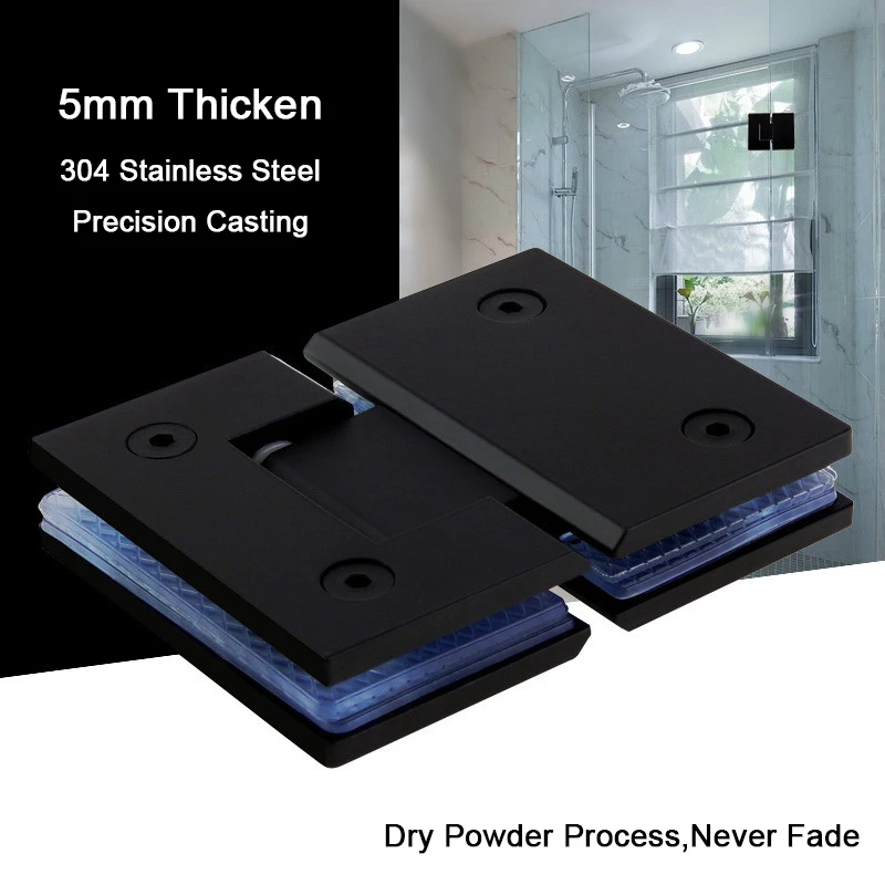 

2 шт., бескаркасные петли для дверей ванной комнаты, 8-12 мм