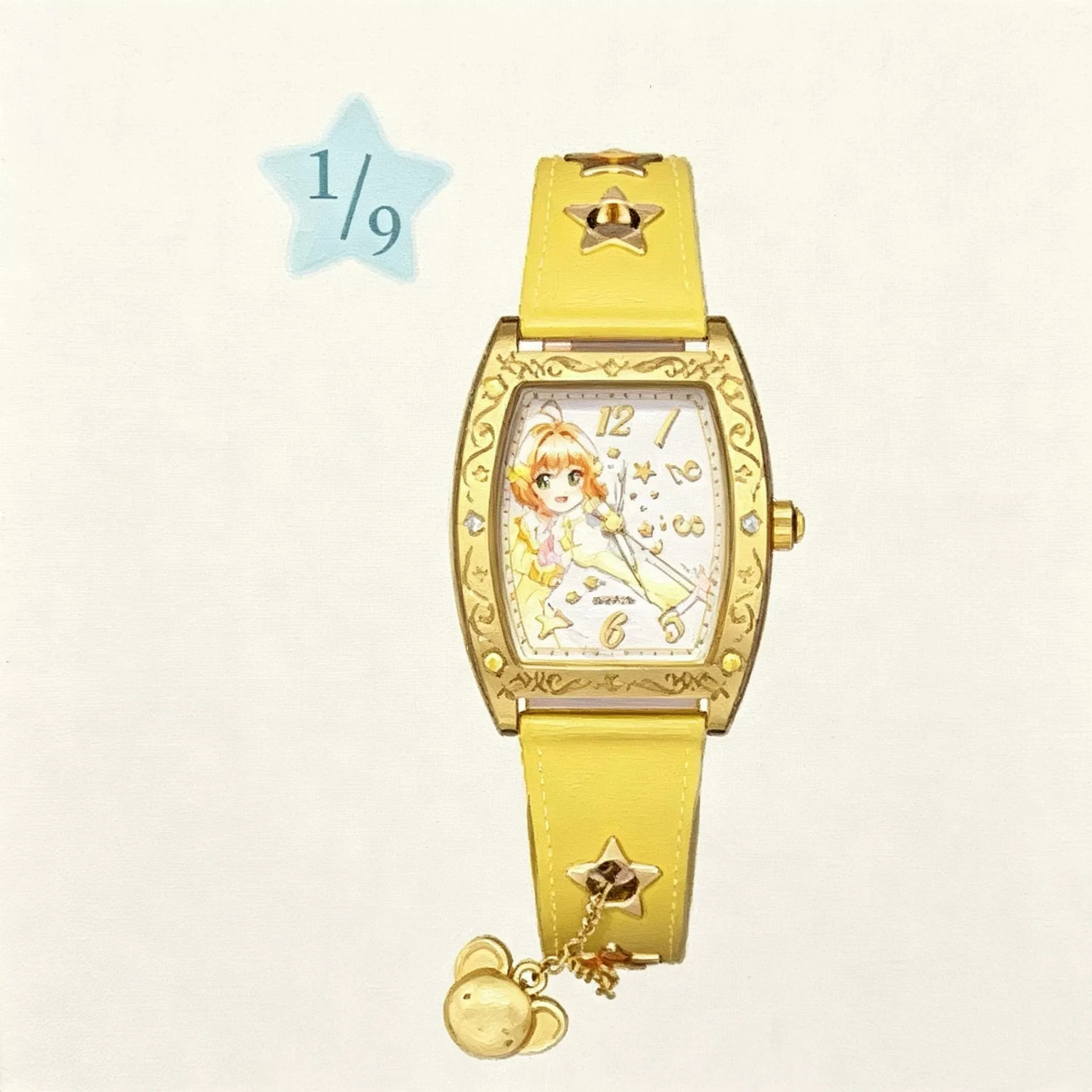 Фото Оригинальные часы-сюрприз Maihe BOXFUN Cardcaptor Sakura Transparent Time Quartz Watch Blind Box Star Key с аниме-фигуркой, модель Mystery Box №4