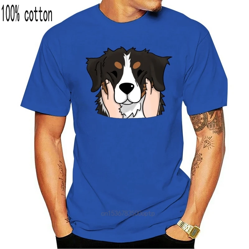 Футболка с изображением Бернской горной собаки забавная футболка для полных щек