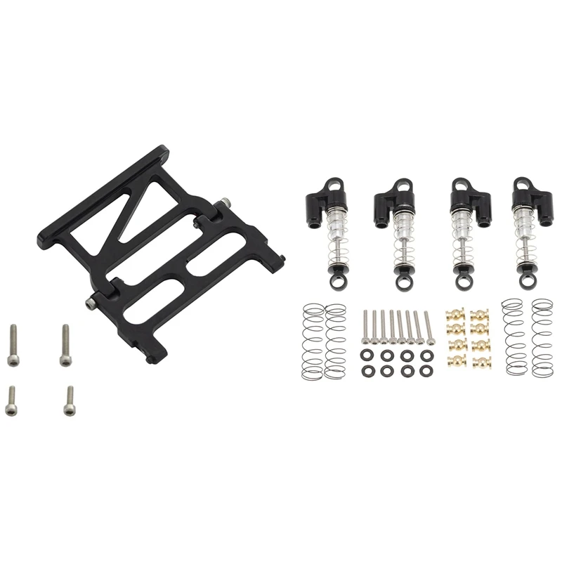 

Shock Absorber Damper With Rear Body Shell Columns Post Holder For Axial SCX24 AXI00001 C10 1/24 RC Crawler Car