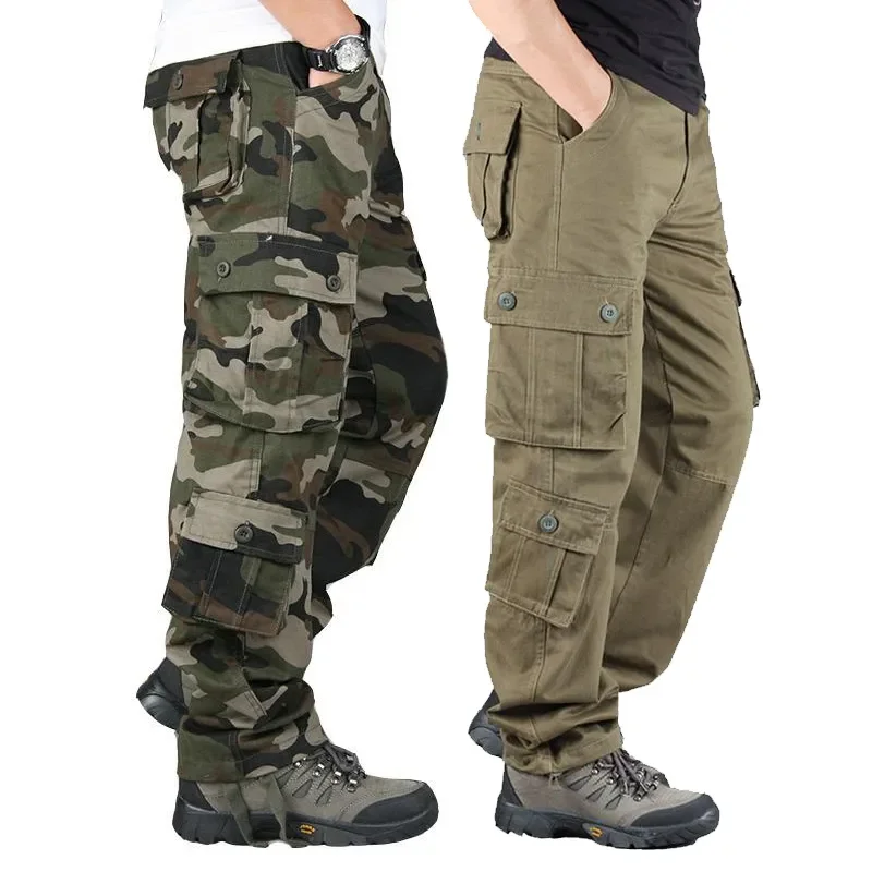 

Men's Camouflage Pants Outdoor Overalls Male Hiking Hunting Trousers Military Tactical Cargo Pants Men Work Sweatpants Outwear