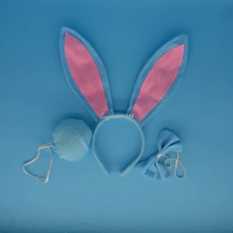 Взрослые и дети плюшевый мультяшный мальчик длинные заячьи уши повязка на голову