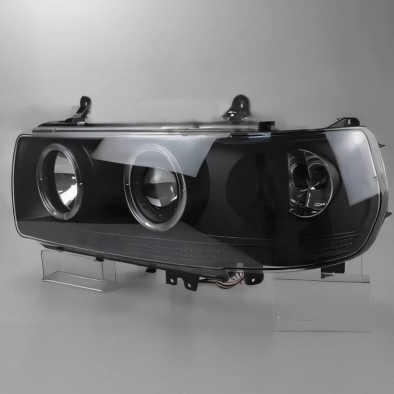 Фото Подходит для Toyota Jeep, Land Cruiser 4500 LC80 FJ80, комплект фар с ангельскими глазками. №1