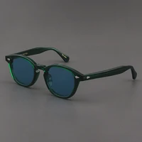 sunglasses man johnny depp lemtosh polarized sun glasses luxury brand vintage acetate frame blue night vision goggles woman