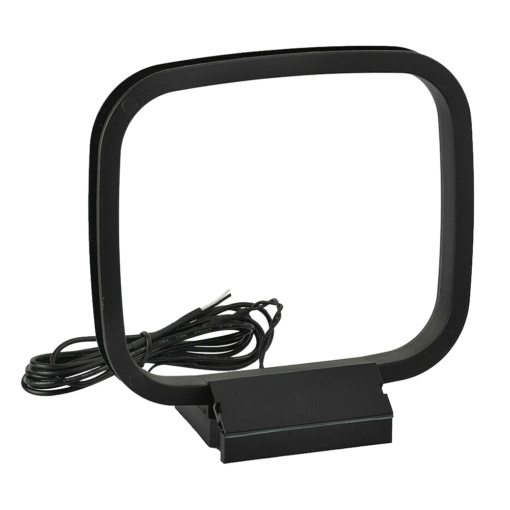 

Stable Rustproof AM Loop Antenna Stereo Sound Theater Home Indoor Signal Receiver Radio Audio System FM Universal Wire Connector