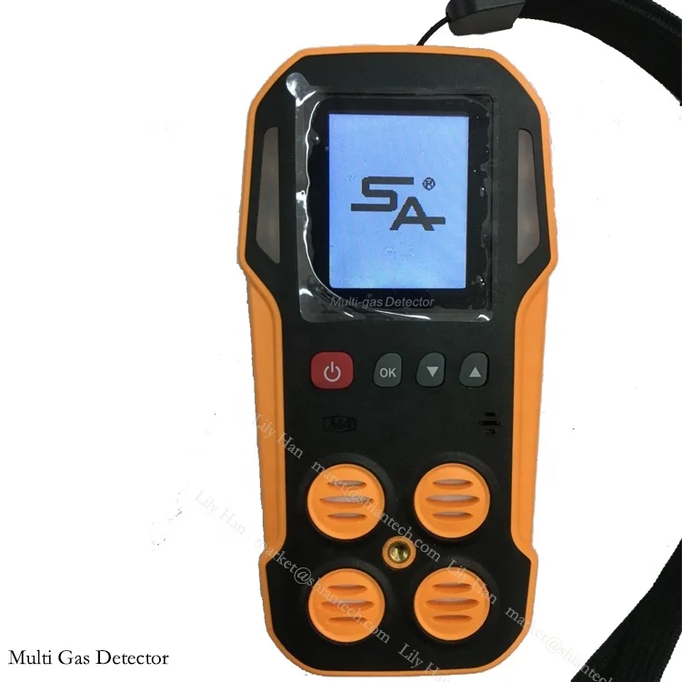 

Multi 4 Gas Detectors Portable Detector De 4 Gases O2-CO-H2S-Ex With Imported Sensors