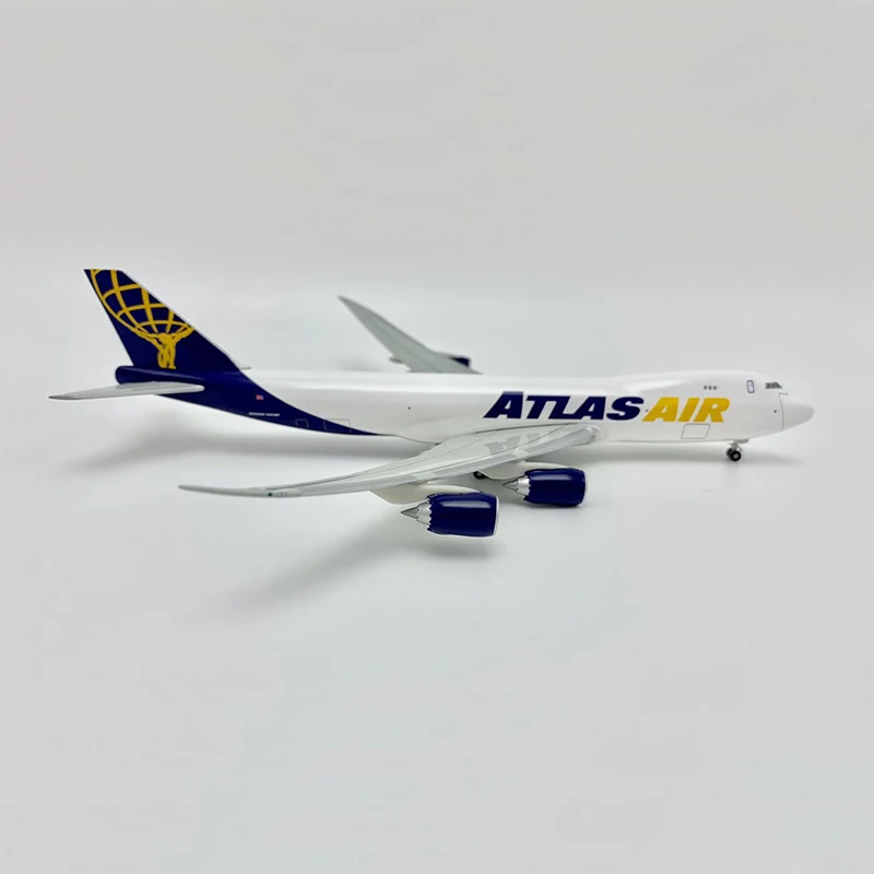 Литая под давлением модель самолета масштаб 1/400 B747-8F Atlas Air Aviation самолет из сплава